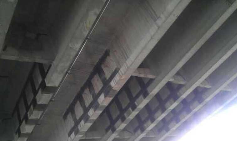 橋梁加固大橋施工現(xiàn)場