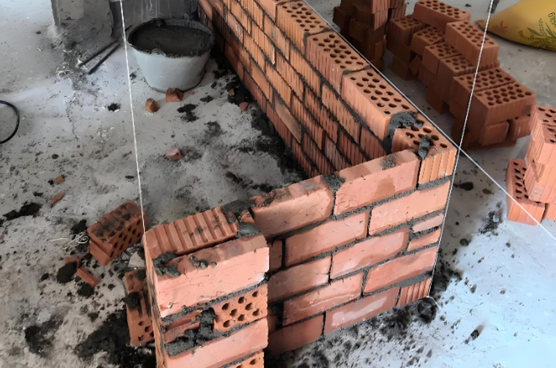 砌墻沒放鋼筋怎么補救